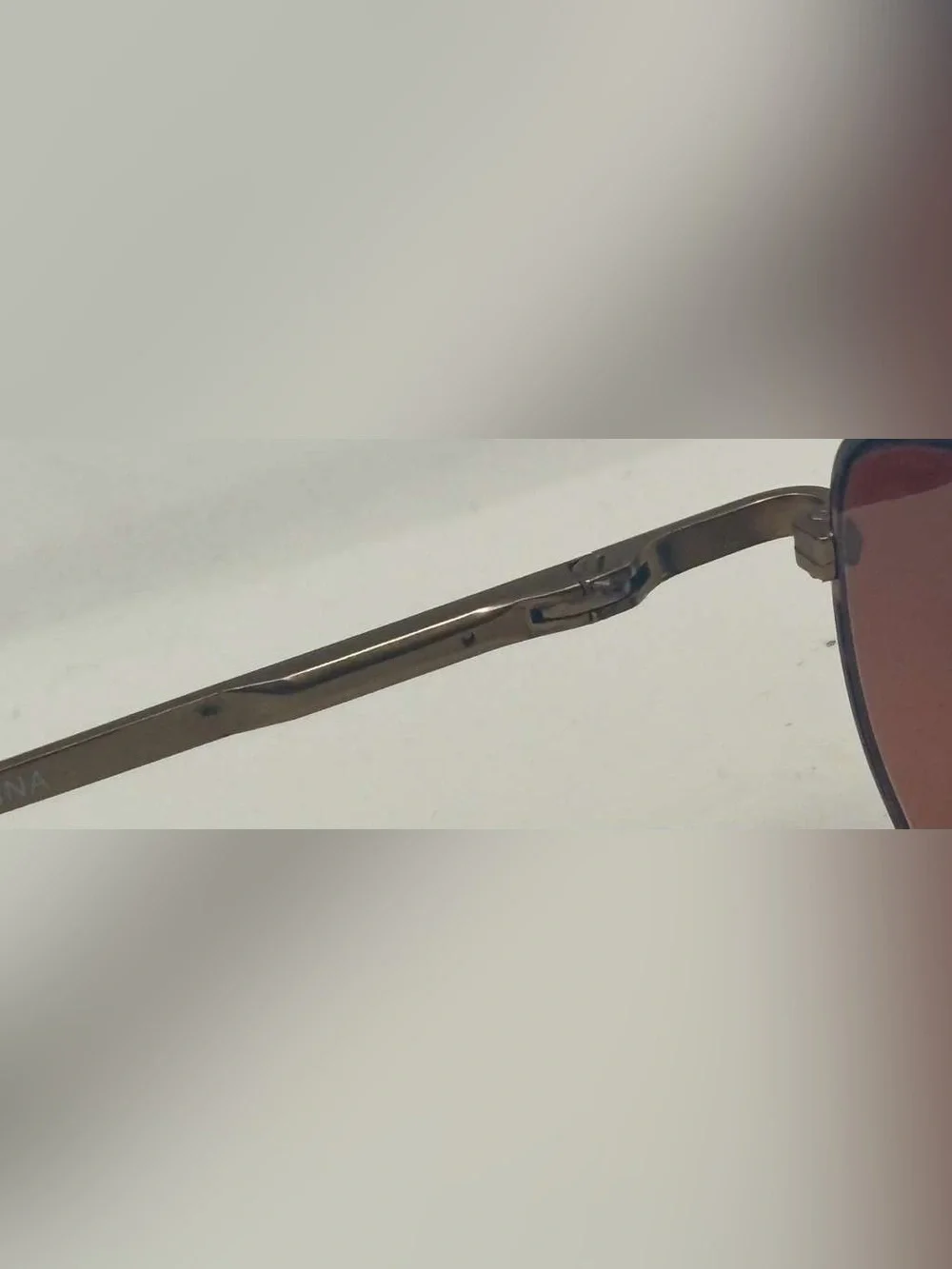Purple Bronze Oval Sunglasses Frames Only